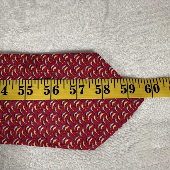 Brooks Brothers Makers Men Tie Silk Made in USA Printed in Italy W 3 7/8 L 59.5 - Picture 8 of 9